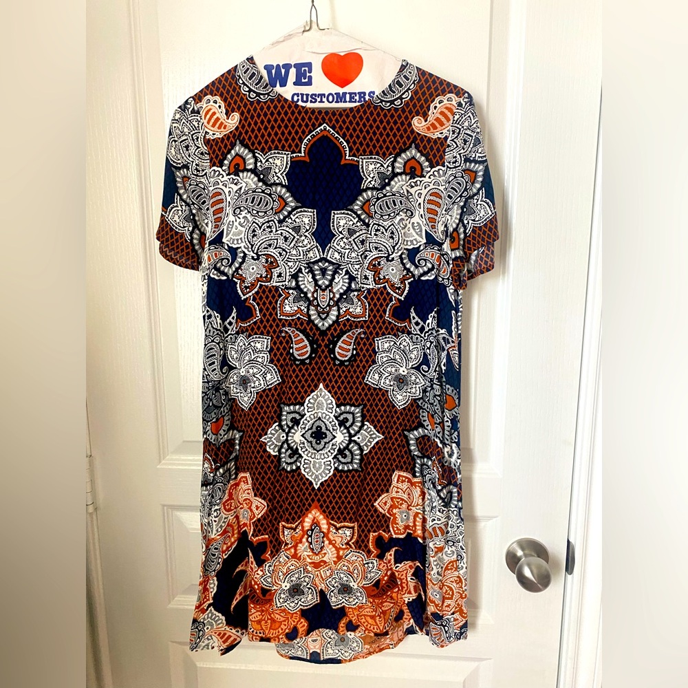 Express Patterned Shift Dress